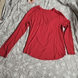 Women's Red Long Sleeve Top Free With Purchase